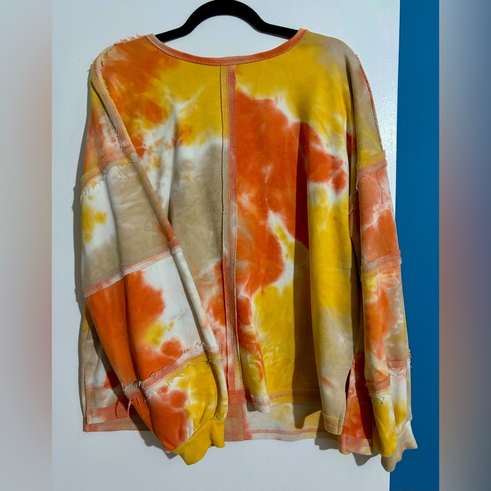 Easel Oversized Tie Dye Sweatshirt (Size S)